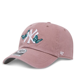 47 Brand Шапка с козирка 47 Brand MLB New York Yankees Icon Alt ’47 CLEAN UP B-ICACL17GWS Розов