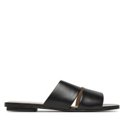 Calvin Klein Παντόφλες Calvin Klein Flat Slide - Lth 2 Straps HW0HW02365 Μαύρο