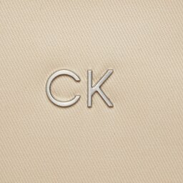

Сумка Calvin Klein Jeans Re-Lock Seasonal Shopper_Canvas K60K611446 Dk Ecru PC4, Білий