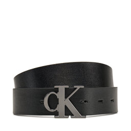 Calvin Klein Jeans Ζώνη Ανδρική Calvin Klein Jeans Monogram Plaque 35mm Rev/Adj LV04G7002G Μαύρο