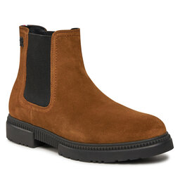 Tommy Hilfiger Boots Tommy Hilfiger Casual Cleated Suede Chelsea FM0FM05037 Coconut Grove GVQ