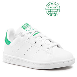 adidas Обувки adidas Stan Smith C FX7524 Ftwwht/Ftwwht/Green
