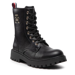 Tommy Hilfiger Ορειβατικά παπούτσια Tommy Hilfiger Lace Up Bootie T3A5-32392-1355 M Black 999
