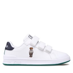 

Снікерcи Polo Ralph Lauren Heritage Court Ii Bear Ez RF104113 White Smooth/Green/Navy w/ Preppy Bear, Білий