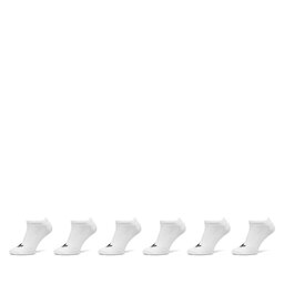 adidas Set di 6 paia di calzini corti unisex adidas Trefoil Liner IJ5623 Bianco