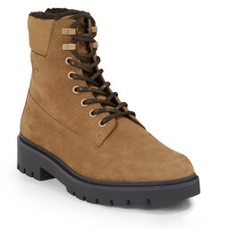 Calvin Klein Jeans Planinarske cipele Calvin Klein Jeans Combat Mid Laceup Wl Suede YM0YM00765 Monks Rob/Black/Orange Pop 0HD