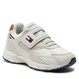 Tommy Hilfiger Sneakers Tommy Hilfiger Low Cut Lace-Up/Velcro Sneaker T1B9-33386-1729 M Beige/Tobacco A175