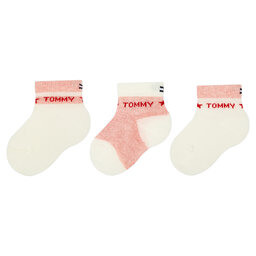 Tommy Hilfiger Zestaw 3 par wysokich skarpet dziecięcych Tommy Hilfiger 701222675 Kolorowy