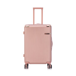 Semi Line Közepes bőrönd Semi Line T5664-4 Rózsaszín