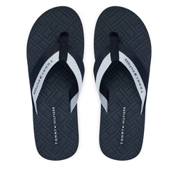Tommy Hilfiger Zehentrenner Tommy Hilfiger Webbing Strap Flag Embossed FM0FM05807 Dunkelblau
