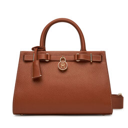Tommy Hilfiger Torebka Tommy Hilfiger American Icon Mini Tote Leather AW0AW17188 Brązowy