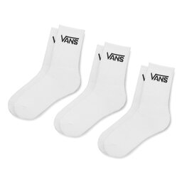 Vans Набір 3 пар високих жіночих шкарпеток Vans Classic Crew VN000XNQWHT White