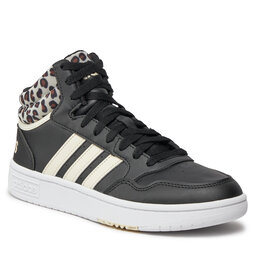 adidas Обувки adidas Hoops 3.0 Mid Shoes IG7895 Cblack/Cwhite/Ftwwht