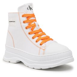 Calvin Klein Jeans Trzewiki Calvin Klein Jeans Lace-Up Bootie V3X5-80603-0890 M White 100