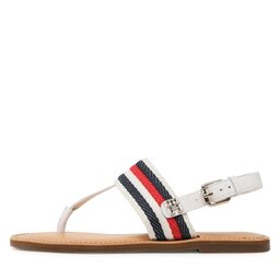 

Босоніжки Tommy Hilfiger Flat Sandal Corporate FW0FW06988 Ecru YBL, Écru