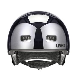 

Велосипедний шолом Uvex Hlmt 5 Bike Pro S4109880215 Gunmet Chrome, Чорний