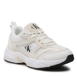 Calvin Klein Jeans Tenisice Calvin Klein Jeans Retro Tennis Oversized Mesh Wn YW0YW00944 White/Creamy White/Black