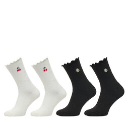 Aldo Комплект 2 чифта дълги чорапи дамски Aldo Sozer 13995062 Бял