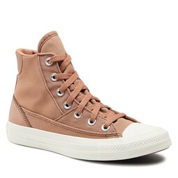 Converse Кецове Converse Chuck Taylor All Star Patchwork A04676C Taupe/Red