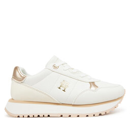 Tommy Hilfiger Sneakersy Tommy Hilfiger Low Cut Lace-Up Sneaker T3A9-33759-1355 S Écru