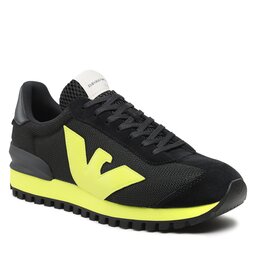 

Снікерcи Emporio Armani X4X583 XN647 S737 Black/Verde/Acido, Чорний