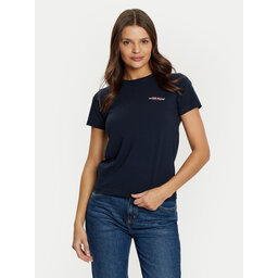 Guess Jeans Guess Jeans Marškinėliai W4YI02 J1314 Tamsiai mėlyna Slim Fit
