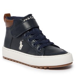 Polo Ralph Lauren Sneakersy Polo Ralph Lauren RF104274 NAVY BURNISHED W/ CREAM PP
