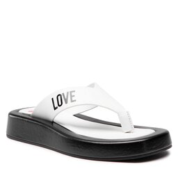 LOVE MOSCHINO Infradito LOVE MOSCHINO JA28293G0EIE310A Bianco/Nero