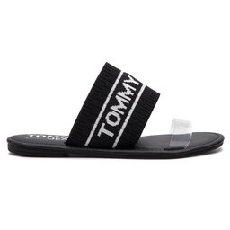 

Шльопанці Tommy Jeans Knit Tommy Jeans Flat Sandal EN0EN00533 Black 990, Чорний