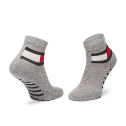 

Набір 2 пар високих дитячих шкарпеток Tommy Hilfiger 100002319 Light Grey Melange 002, Сірий