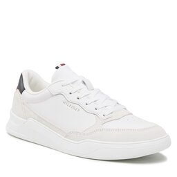 Tommy Hilfiger Sneakers Tommy Hilfiger Elevated Cupsole Leather Mix FM0FM04358 White YBR