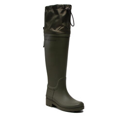 Tommy Hilfiger Gummistövlar Tommy Hilfiger Overknee Rainboot FW0FW06778 Army Green RBN