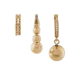 Aldo Set di 3 paia di orecchini Aldo Agrubeth 13862599 Oro
