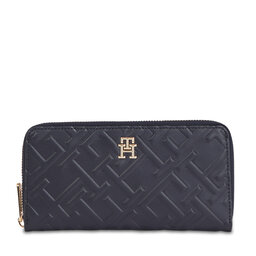 Tommy Hilfiger Dámská peněženka Tommy Hilfiger Iconic Tommy Large Za Mono AW0AW15272 Space Blue DW6