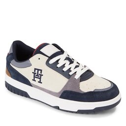 Tommy Hilfiger Sneakersy Tommy Hilfiger Th Basket Better Suede Mix FM0FM04822 Desert Sky DW5
