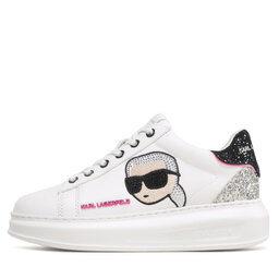 KARL LAGERFELD Sneakersy KARL LAGERFELD KL62570N White Lthr