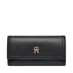 Tommy Hilfiger Liels sieviešu maks Tommy Hilfiger Th Central Cc And Coin Black BDS