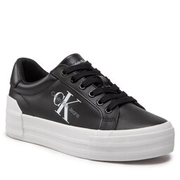 Calvin Klein Jeans Sneakersy Calvin Klein Jeans Vulc Flatform Bold Lth YW0YW00821 Black BDS