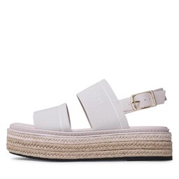 

Еспадрильї Calvin Klein Flatform Wedge HW0HW01497 Crystal Grey ABH, Écru