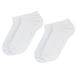 Tommy Hilfiger 2er-Set niedrige Damensocken Tommy Hilfiger Basic Canoodle 343024001 Weiß
