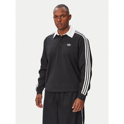 adidas adidas Poloshirt 3-Stripes Rugby Longsleeve Polo KE3576 Schwarz Regular Fit