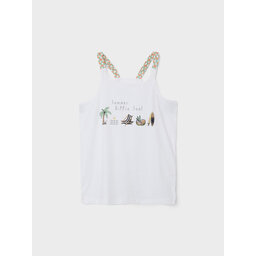 NAME IT NAME IT Top 13214959 Weiß Slim Fit