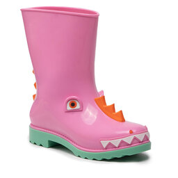 Melissa Gumáky Melissa Mini Melissa Rain Boot + Fabul 33677 Pink/Green/Orange AF029