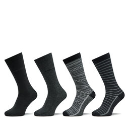 Levi's® Комплект 4 чифта дълги чорапи мъжки Levi's® 701224693 Black Combo