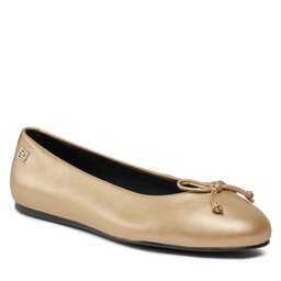 Tommy Hilfiger Balerinos Tommy Hilfiger Essential Golden Ballerina FW0FW07865 Gold 0HS