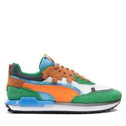 

Снікерcи Puma City Rider 385748 01 Amazon Green/Vibrant Orange, Кольоровий