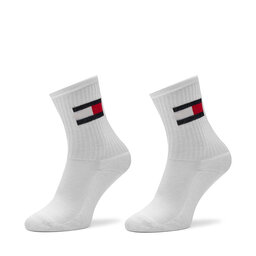 Tommy Hilfiger Zestaw 2 par wysokich skarpet dziecięcych Tommy Hilfiger 701229940 Biały