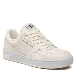 Calvin Klein Jeans Сникърси Calvin Klein Jeans Basket Cupsole Lacup Low YM0YM00497 Off White 01V