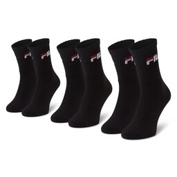 Fila 3 unisex augsto zeķu pāru komplekts Fila F9505 Black 200