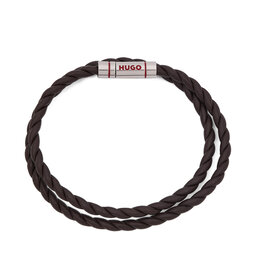 HUGO Armband HUGO E-Doublebraid4 50552596 Braun